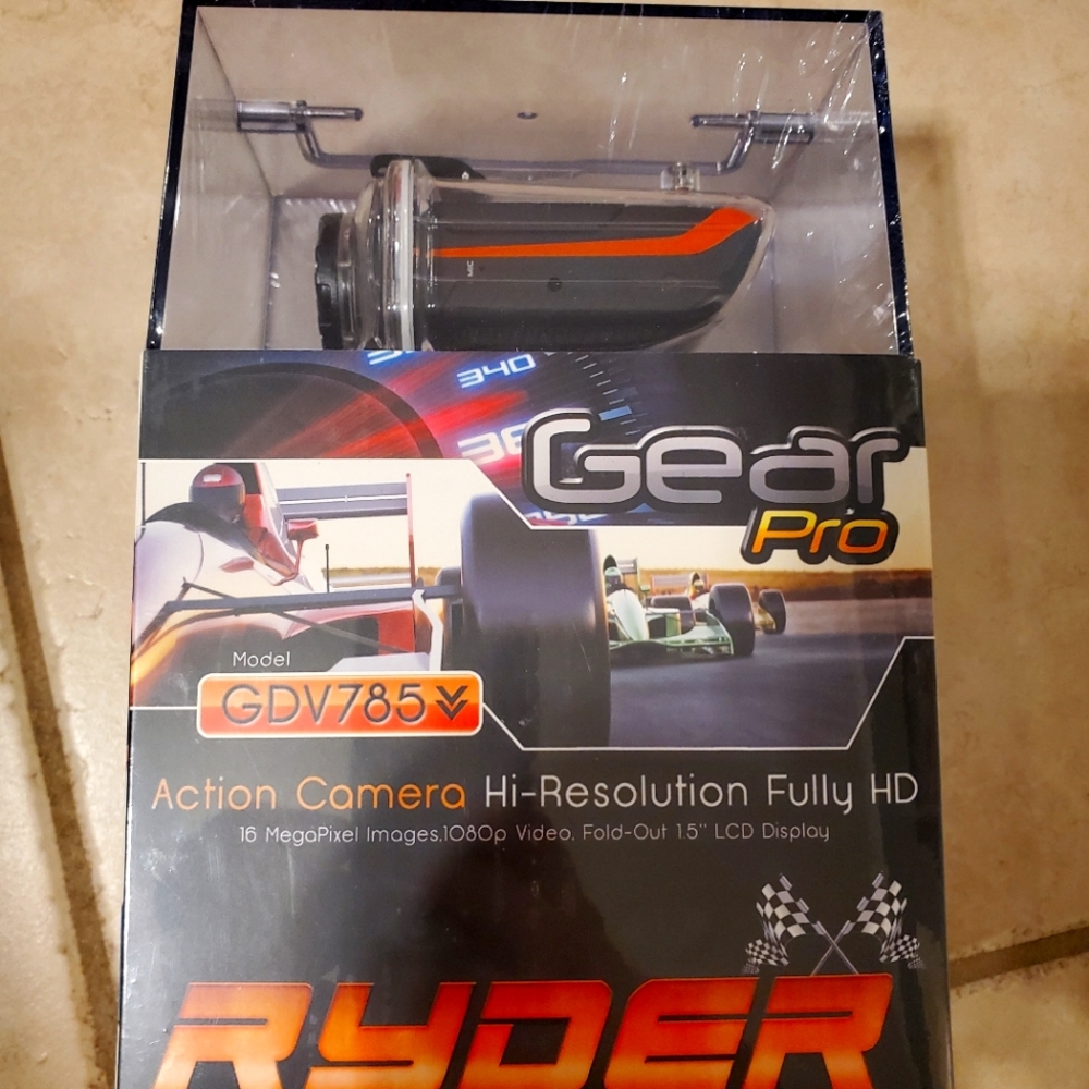 Ryder GDV785 Action Camera Orange New